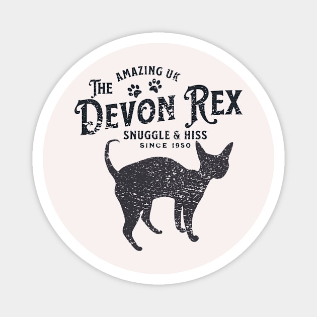 Devon Rex Cat Lover Magnet by Nice Surprise